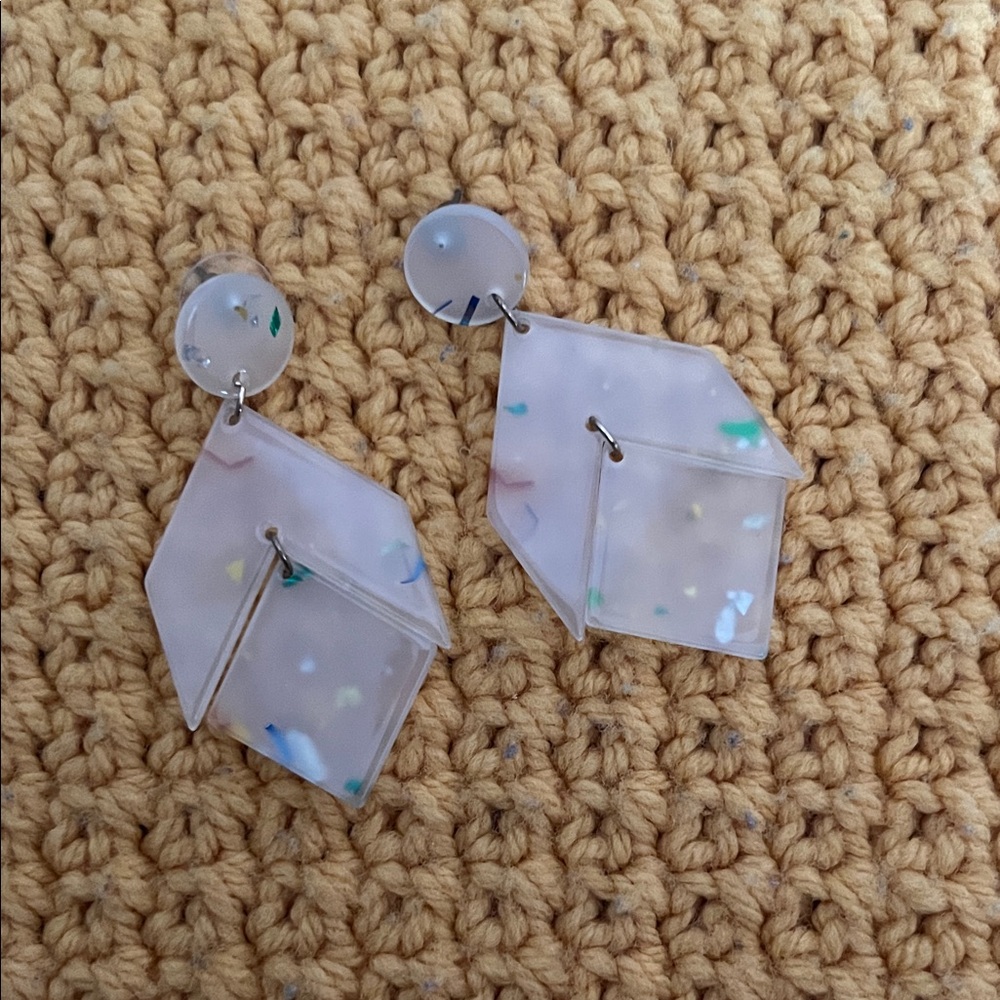 Geometric Multicolor Earrings